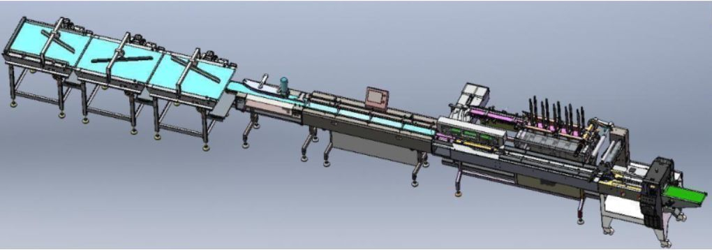 Bản vẽ dây chuyền đóng gói bánh trung thu tự động