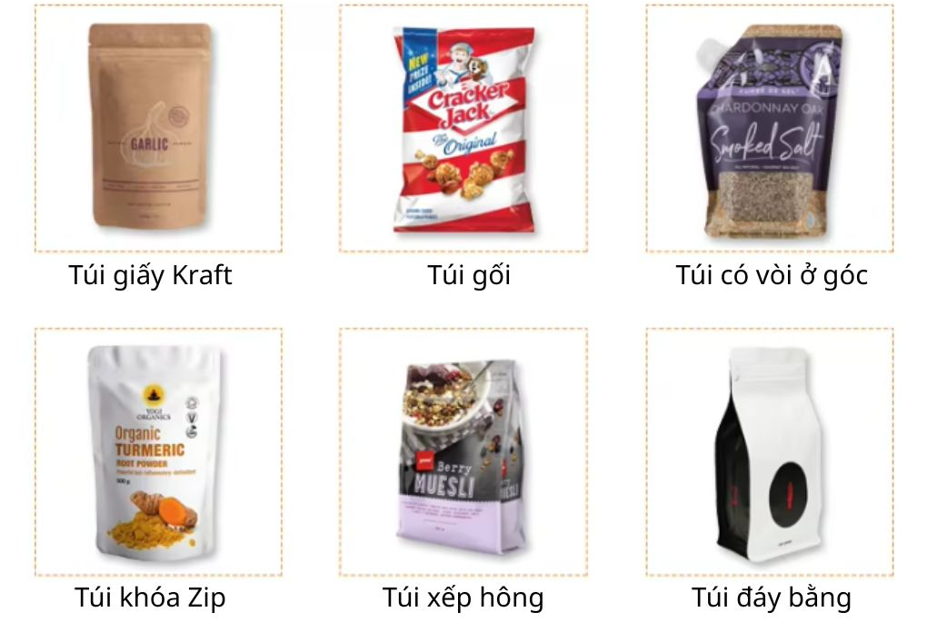 Máy tương thích với đa dạng các loại túi