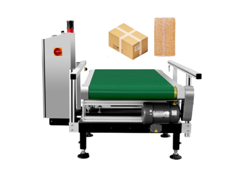 Thiết bị cân kiểm tra thùng trong dây chuyền đóng gói