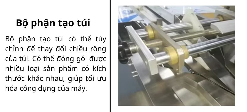 Bộ phận tạo túi máy đóng gói 