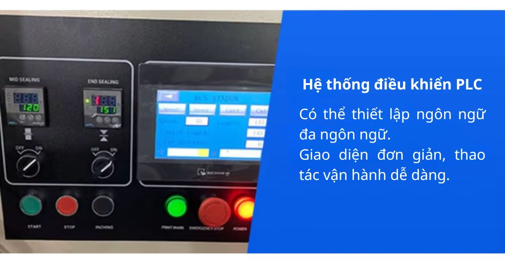 Hệ thống điều khiển PLC của máy đóng gói bộ Kit dũa móng tay
