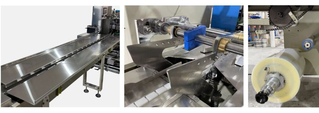 Cụm chi tiết máy đóng gói thanh cốm gạo