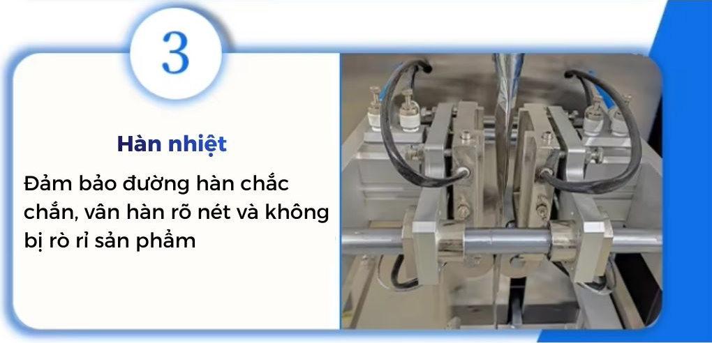 Chi tiết máy đóng gói dầu gội OP Pack