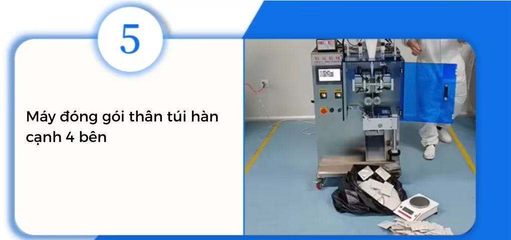 Chi tiết máy đóng gói dầu gội OP Pack