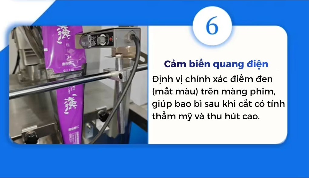 Chi tiết máy đóng gói dầu gội OP Pack