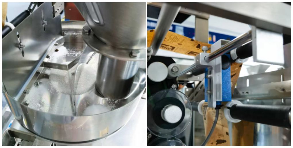 Định lượng cốc đong và mắt cảm biến