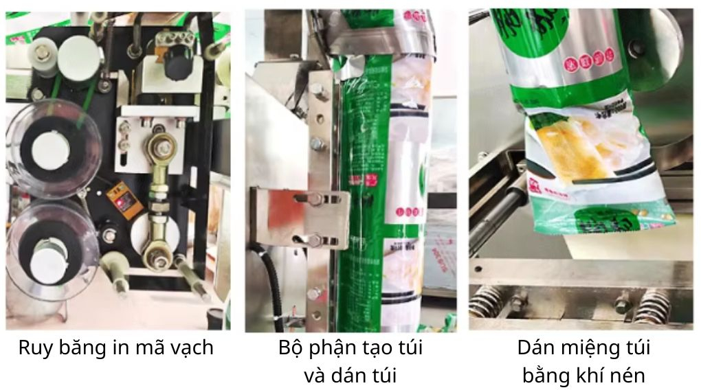 Bộ phận tạo túi và hàn túi máy đóng gói