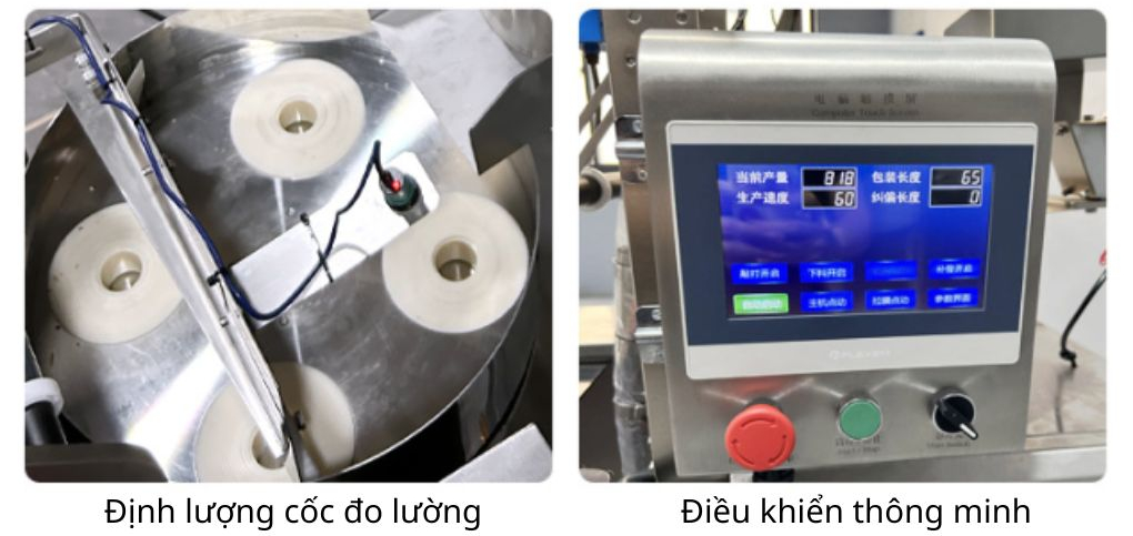Điều khiển PLC và định lượng dạng cốc đong