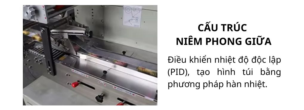 Bộ phận niêm phong giữa của máy đóng gói