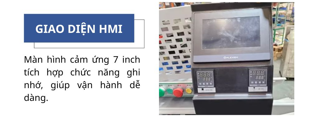 Giao diện HMI của máy đóng gói mì ăn liền