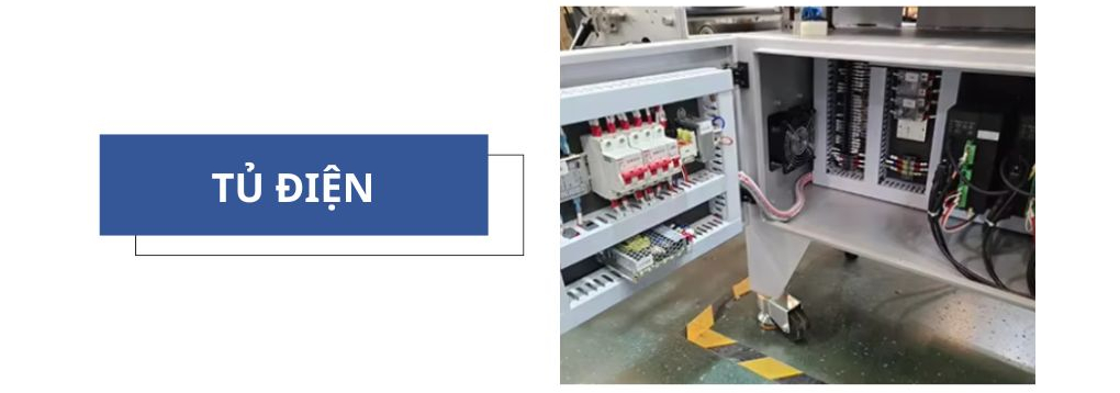 Tủ điện được thiết kế gọn gàng và dán nhãn đầy đủ