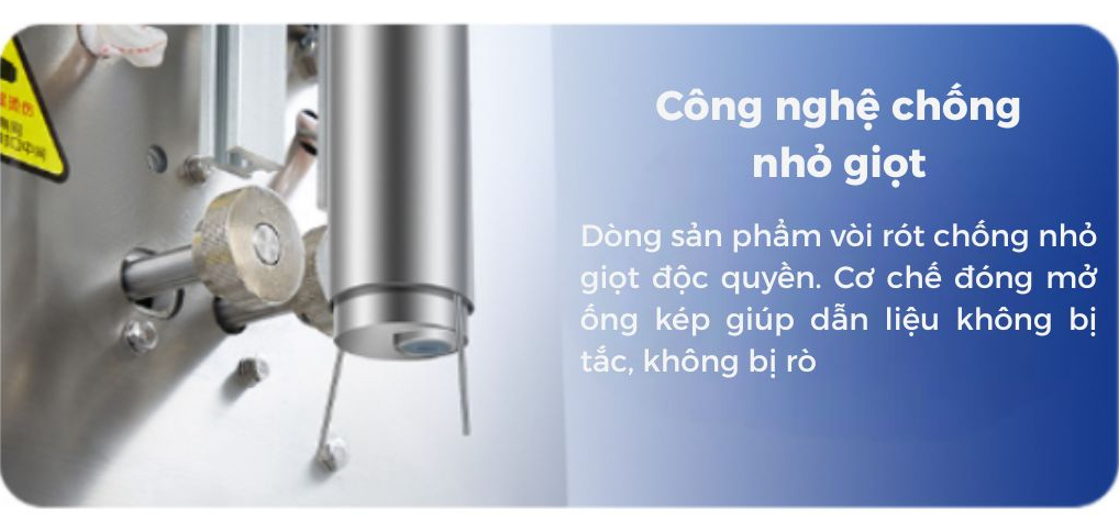 Chi tiết máy đóng gói nước mắm tỏi OP Pack