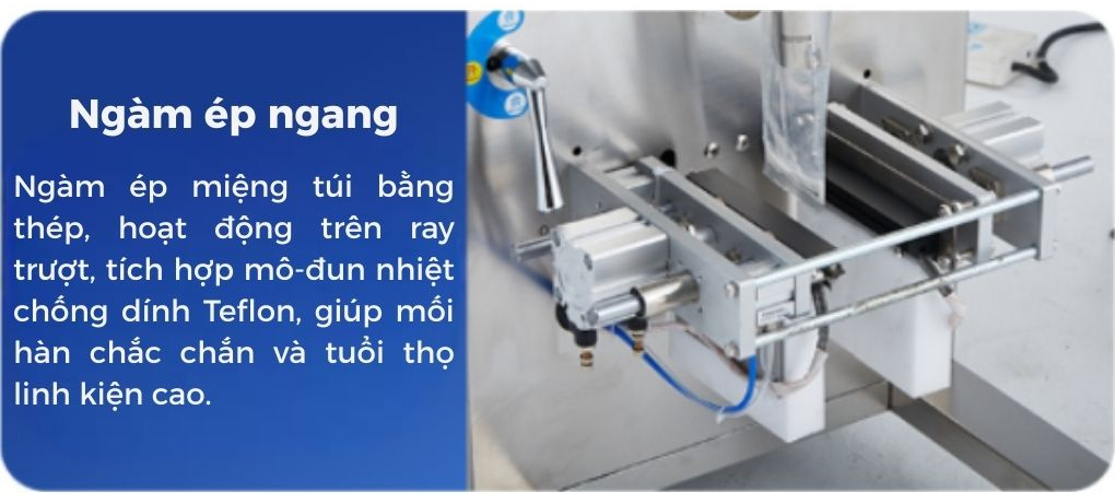 Cụm ngàm ép ngang máy đóng gói nước mắm tỏi ớt