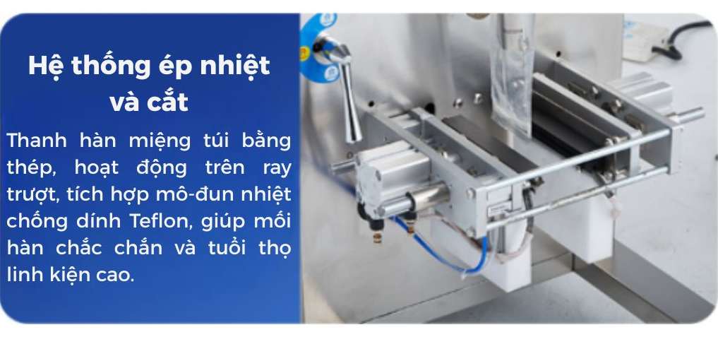 Chi tiết máy đóng gói nước mắm tỏi OP Pack