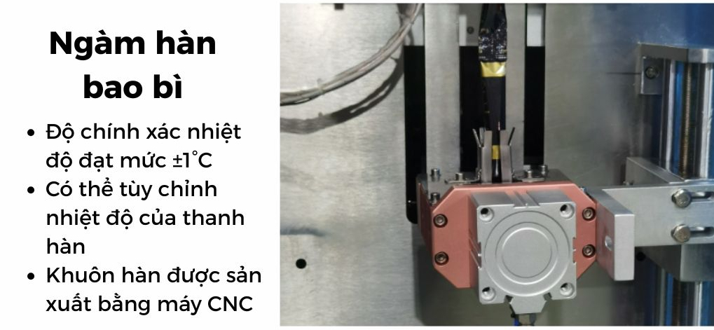 Ngàm hàn bao bì máy đóng gói nước ép 