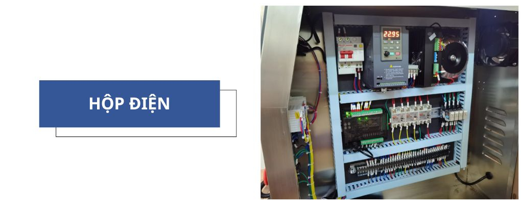 Hộp điện của máy đóng gói thạch dừa