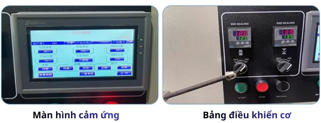 Màn hình cảm ứng và bộ điều khiển cơ