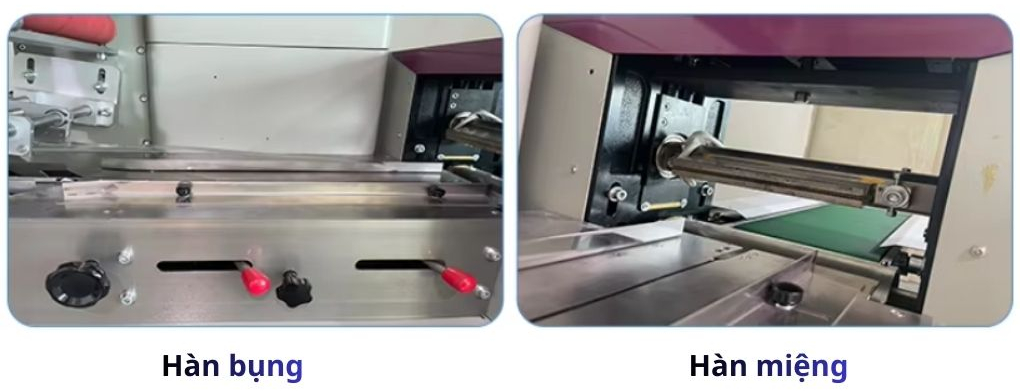 Cụm hàn bụng giữa và hàn miệng túi