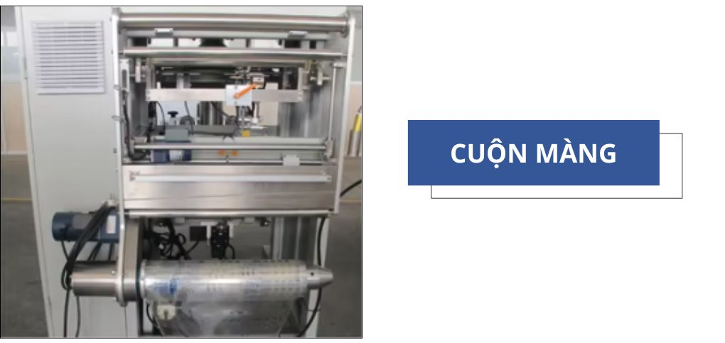 Trang bị động cơ chuyên dụng dễ dàng điều chỉnh cị trí cuộn màng