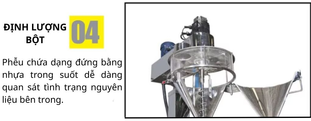 Định lượng bột dạng trục vít