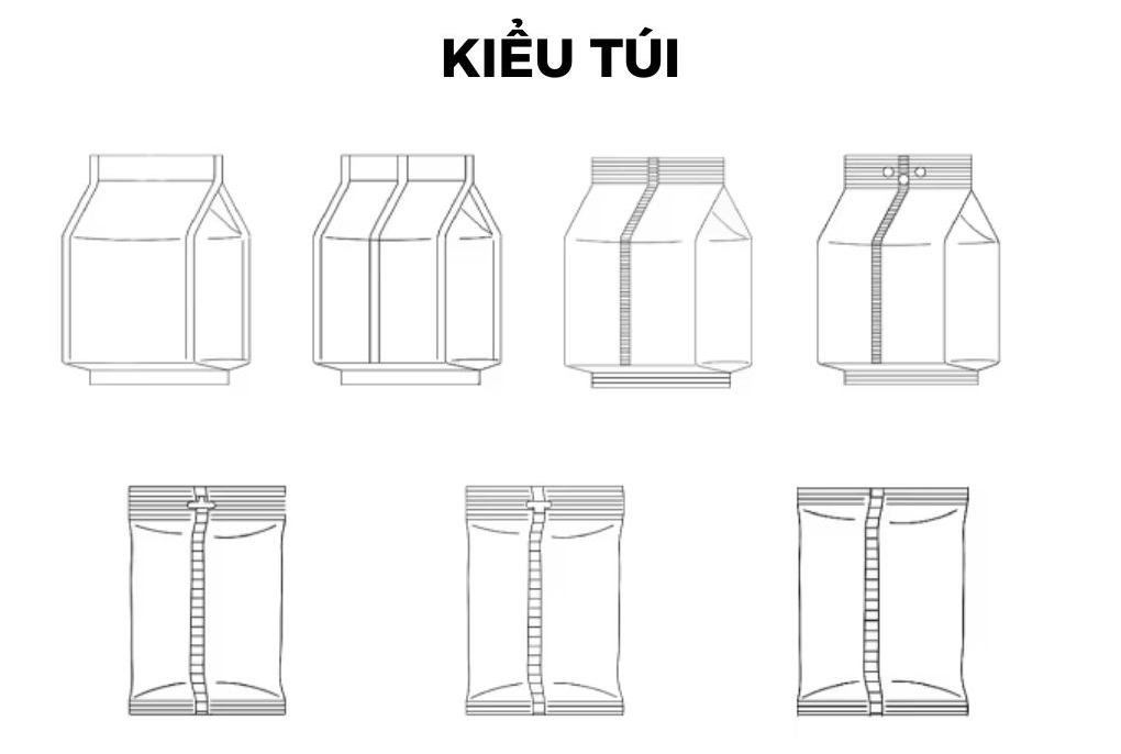 Các kiểu túi phù họwp với máy đóng gói chuối sấy