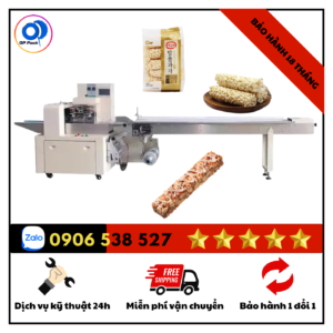 Máy đóng gói thanh cốm gạo OP Pack