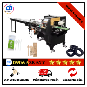 Máy đóng gói dụng cụ ăn uống, linh kiện nhựa