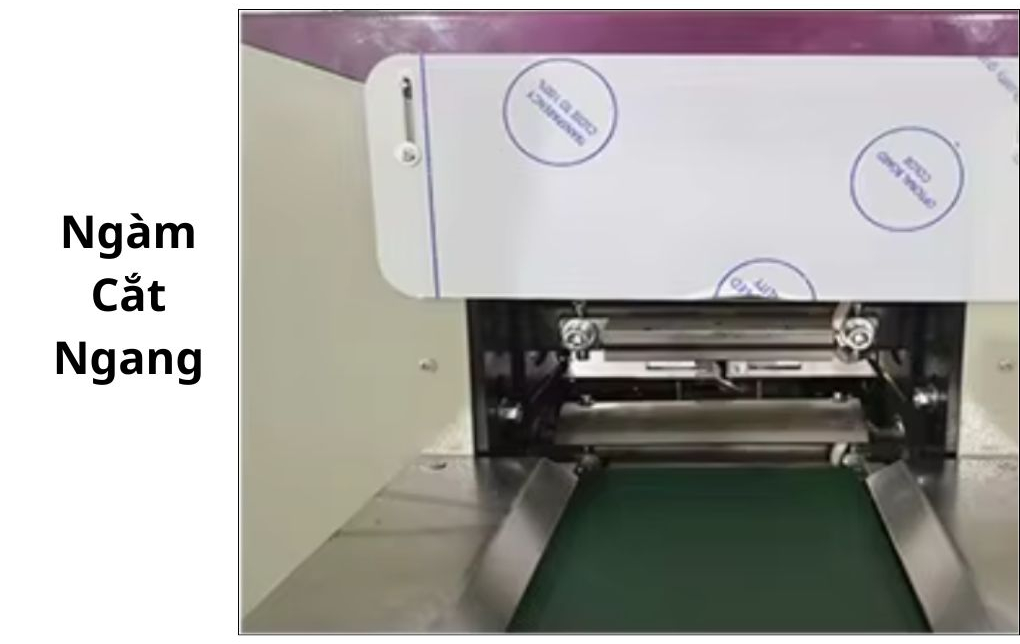 Cụm ngàm cắt ngang máy đóng gói bánh thuyền OP Pack