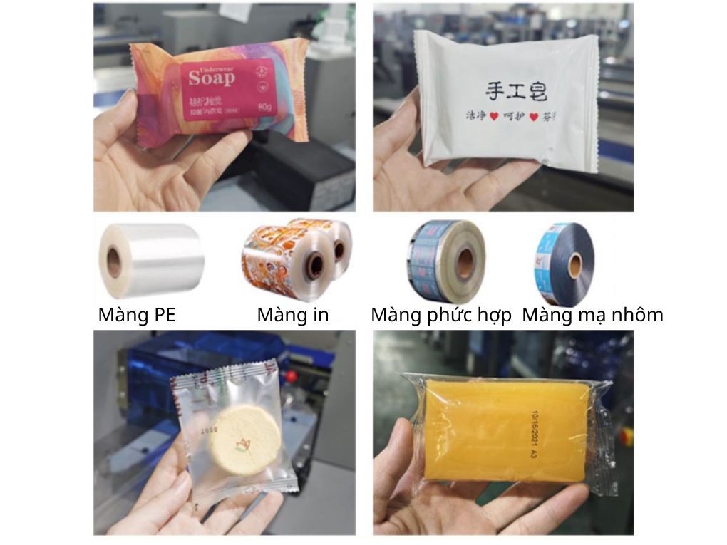 Kiểu túi thành phẩm máy đóng gói bánh hoa mai OP Pack