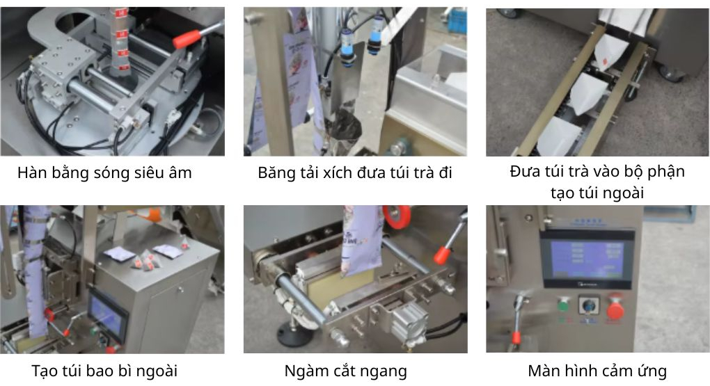 Màn hình điều khiển cảm ứng, thiết bị hàn bằng sóng siêu âm, bộ ngàm cắt bền bỉ
