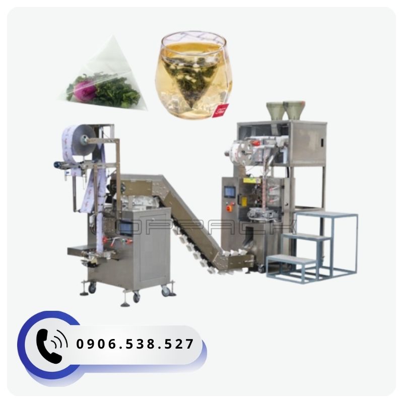 Máy đóng gói trà túi lọc, cà phê túi lọc tam giác