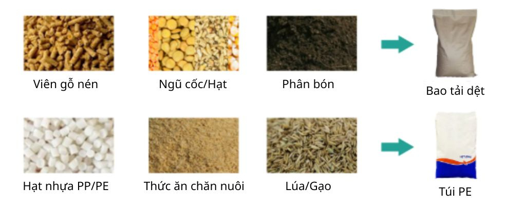 Máy đóng gói gạo có thể đóng gói hạt giống, phân bón, ngũ cốc và các loại hạt