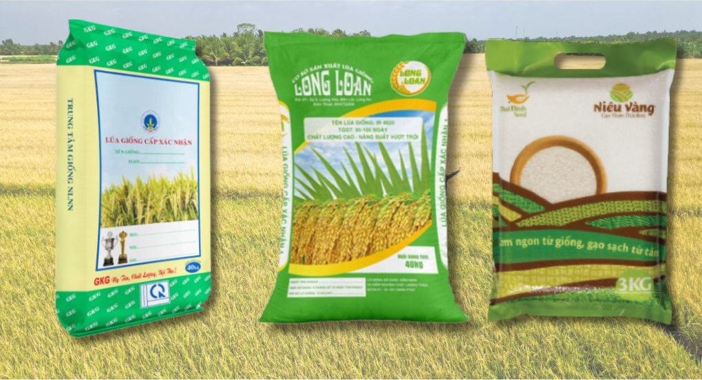 Túi thành phẩm sau đóng gói máy đóng gói gạo