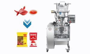 Máy đóng gói tương ớt dạng đứng