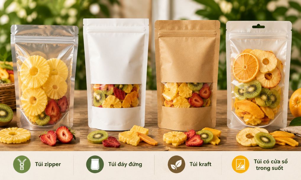 Các loại bao bì phổ biến