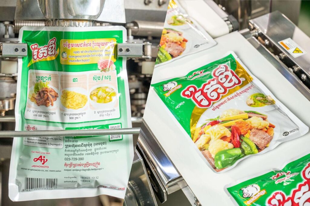 Túi hạt nêm trong quy trình đóng gói